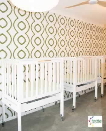 cot room in nursey at first five early learning centre